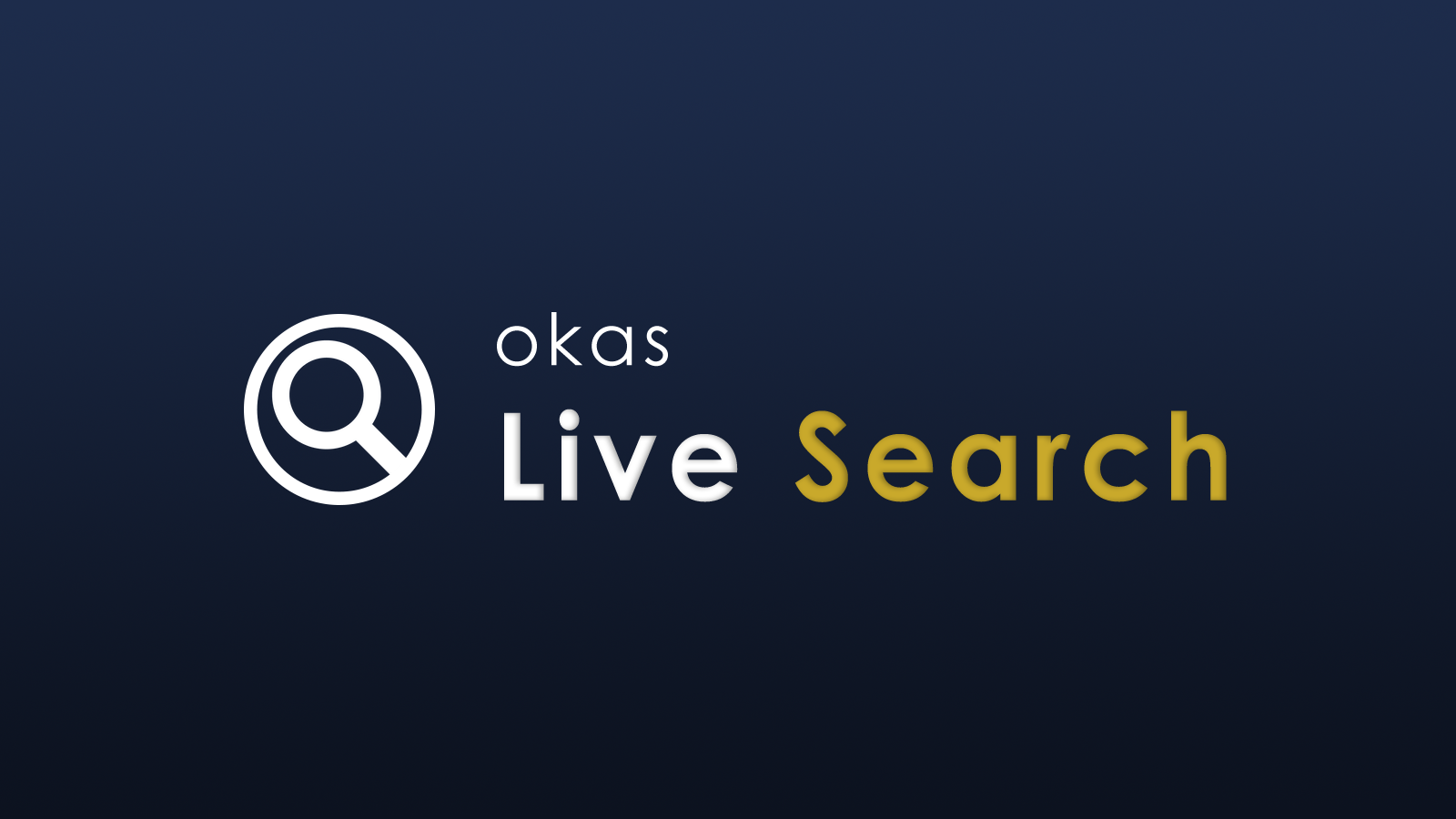 Okas Live Search & Filter Screenshot