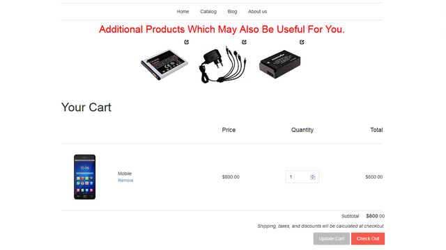 Show upsell offer in the cart