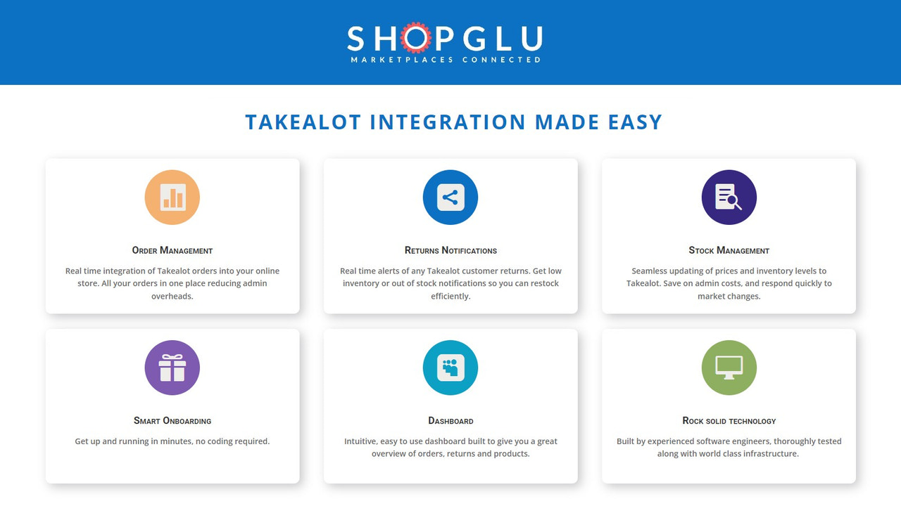 ShopGlu - Intégration avec Takealot simplifiée