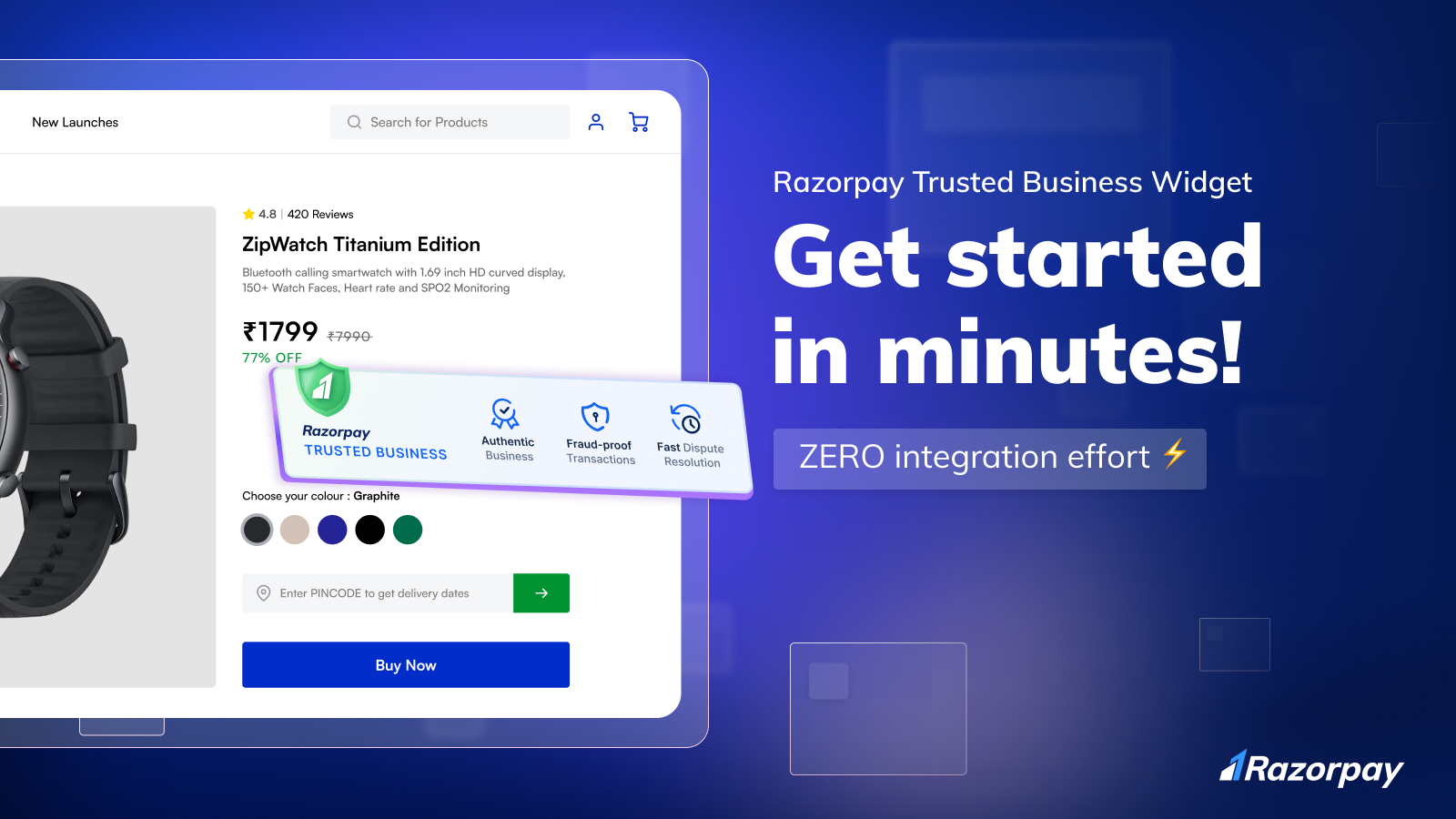 Razorpay Trusted Business Screenshot