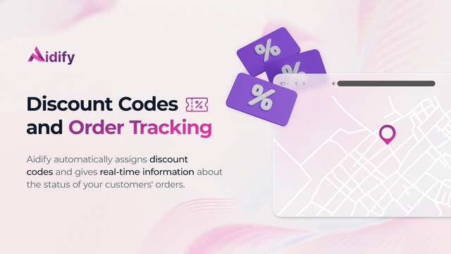 Assigns discount codes and order trackings directly in the chat