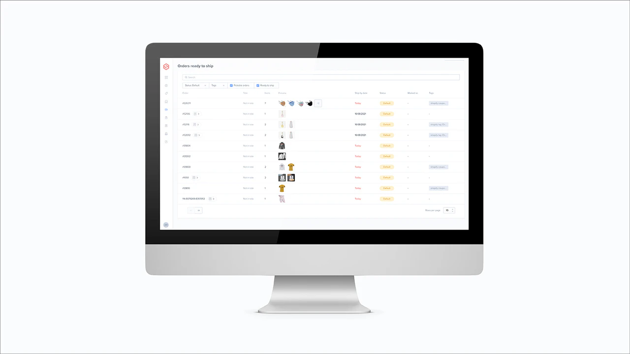 Préparez et emballez facilement les commandes avec des images et des codes-barres optionnels