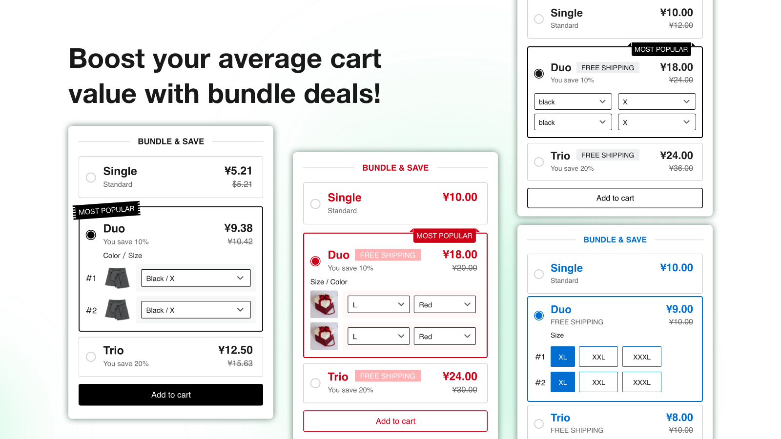 Verhoog uw gemiddelde winkelwagenwaarde met bundeldeals!