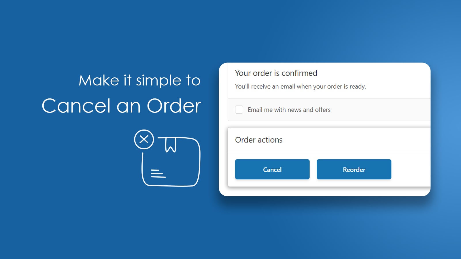 Simplify order cancellation - Codify Order Cancel