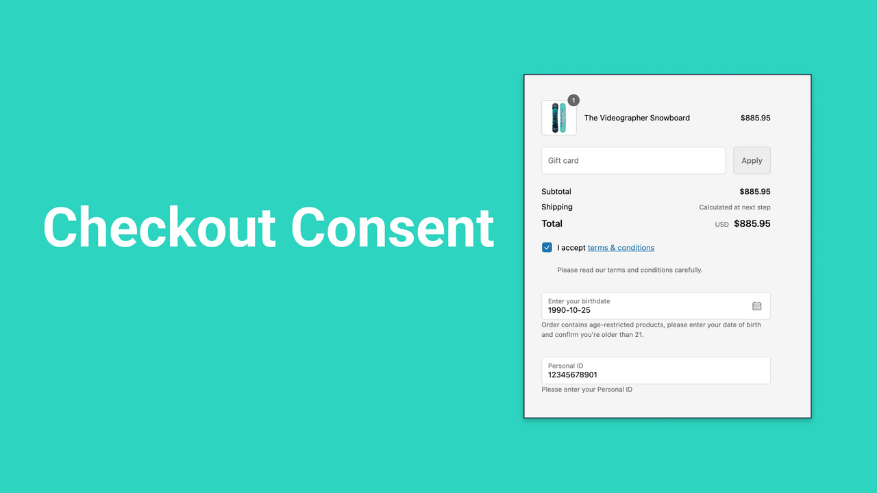 Tusk - Checkout Consent
