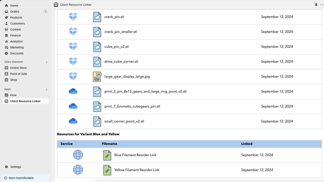 Client Resource Linker Variant Resources