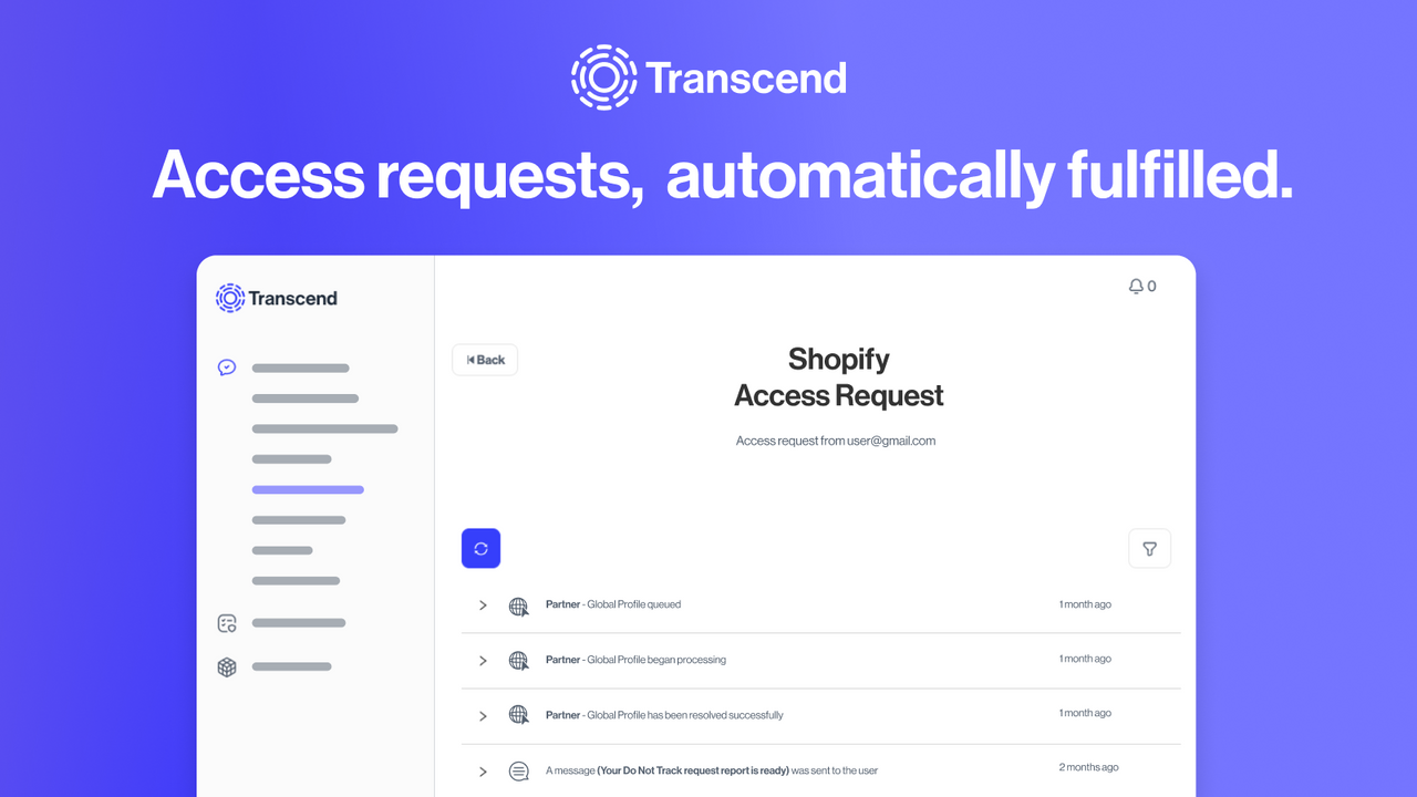 Automatisez les demandes d'accès aux données des clients sur Shopify.