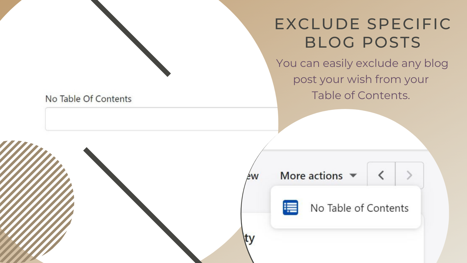 Table of Contents Exclude Specific Blog Posts