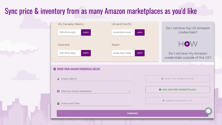 SnapSync: Amazon FBA MCF Sync Screenshot