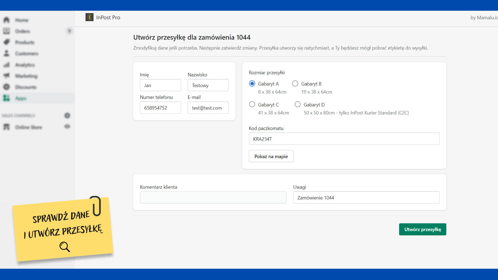 Edycja danych przewozowych | Shipping data editor