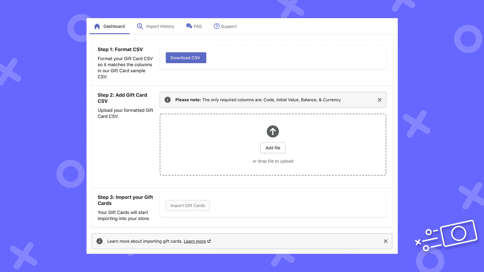 Selling Point Gavekort Migrations Dashboard