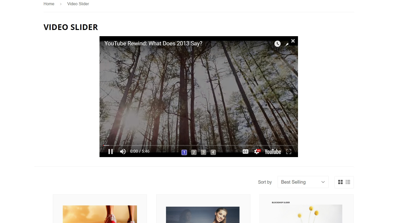 video slider