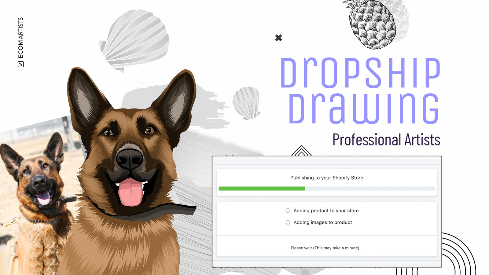 EcomArtists: Drawing on Demand Screenshot