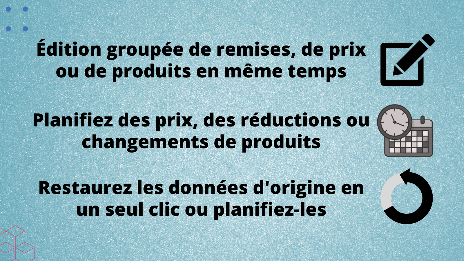 Éditeur de produits en bloc