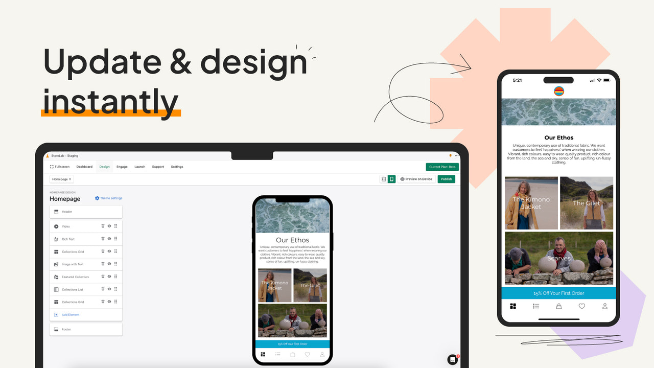 Uppdatera din mobila design direkt