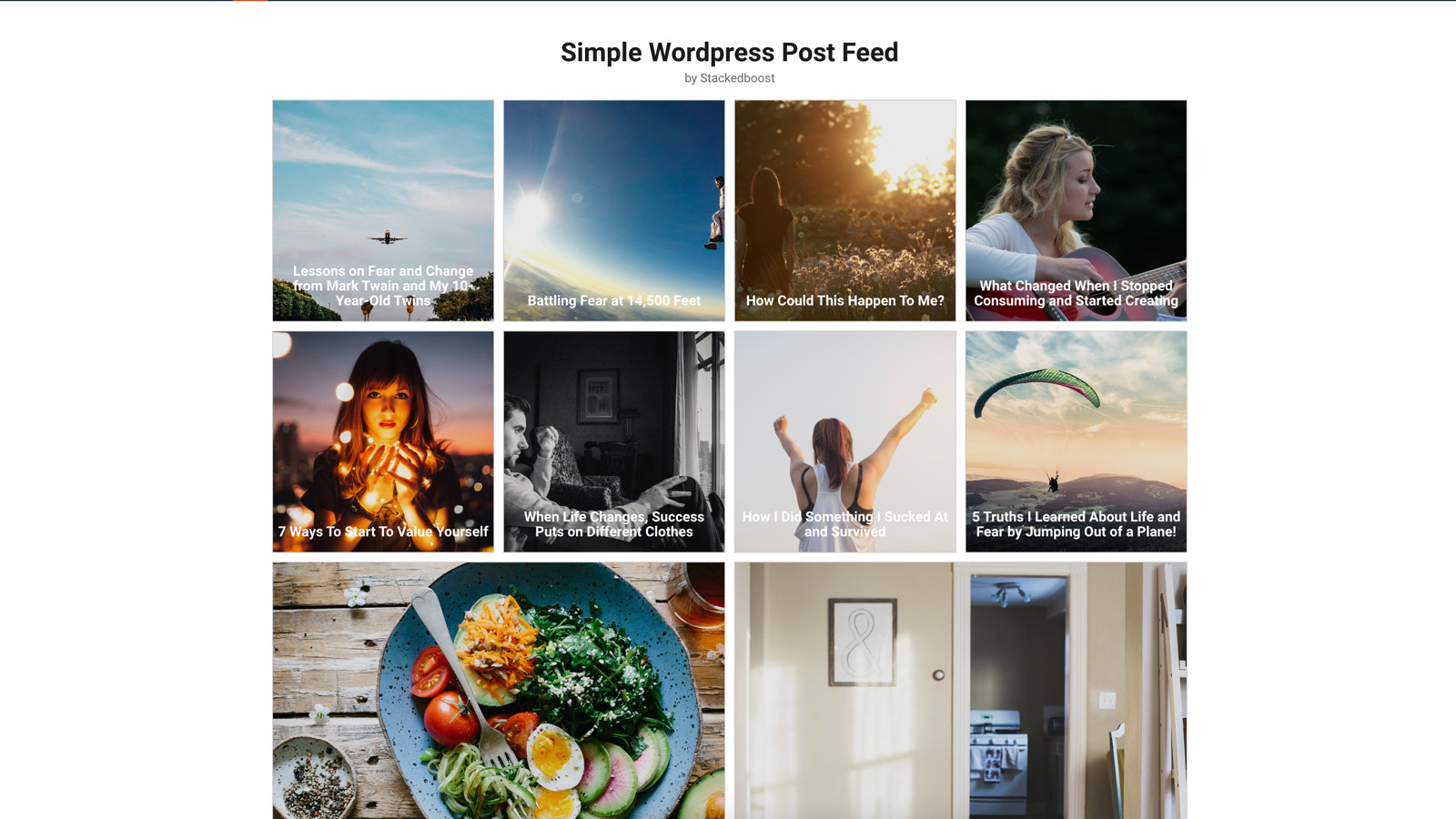 Application Simple Wordpress Post Feed