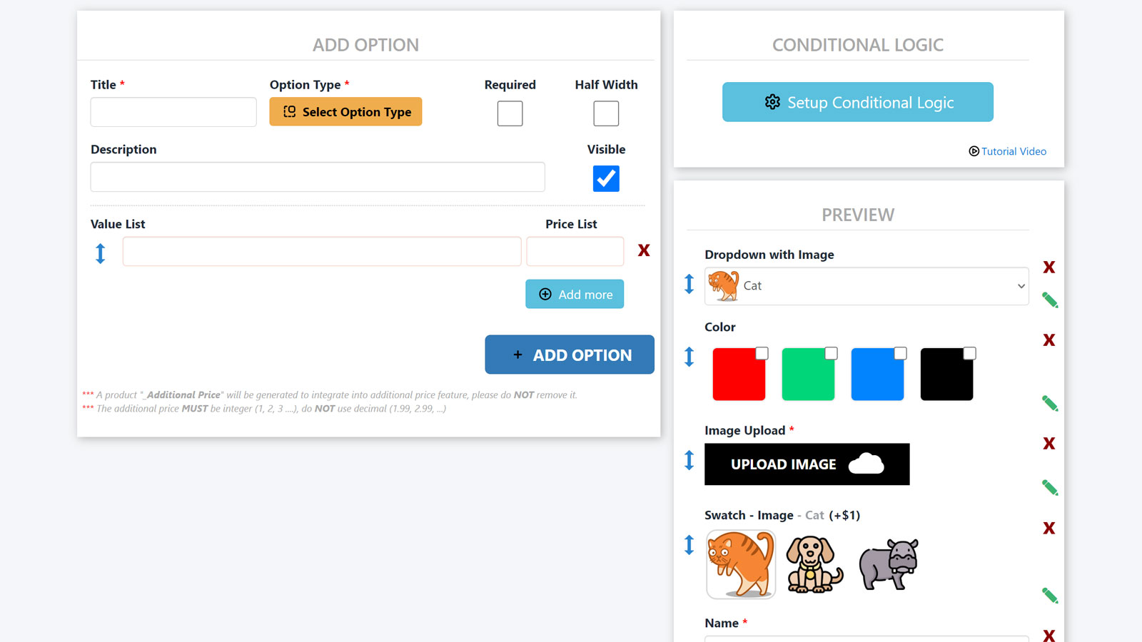 Configuración de Opciones