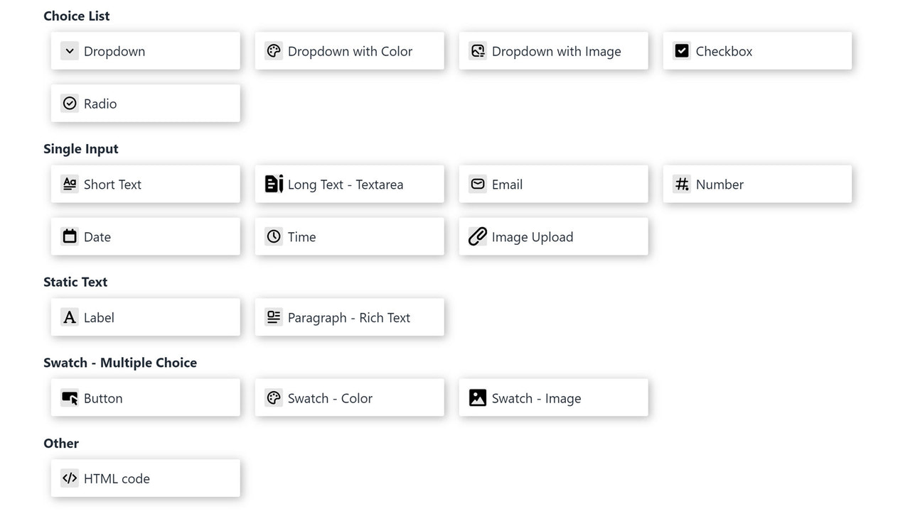 Types d'options