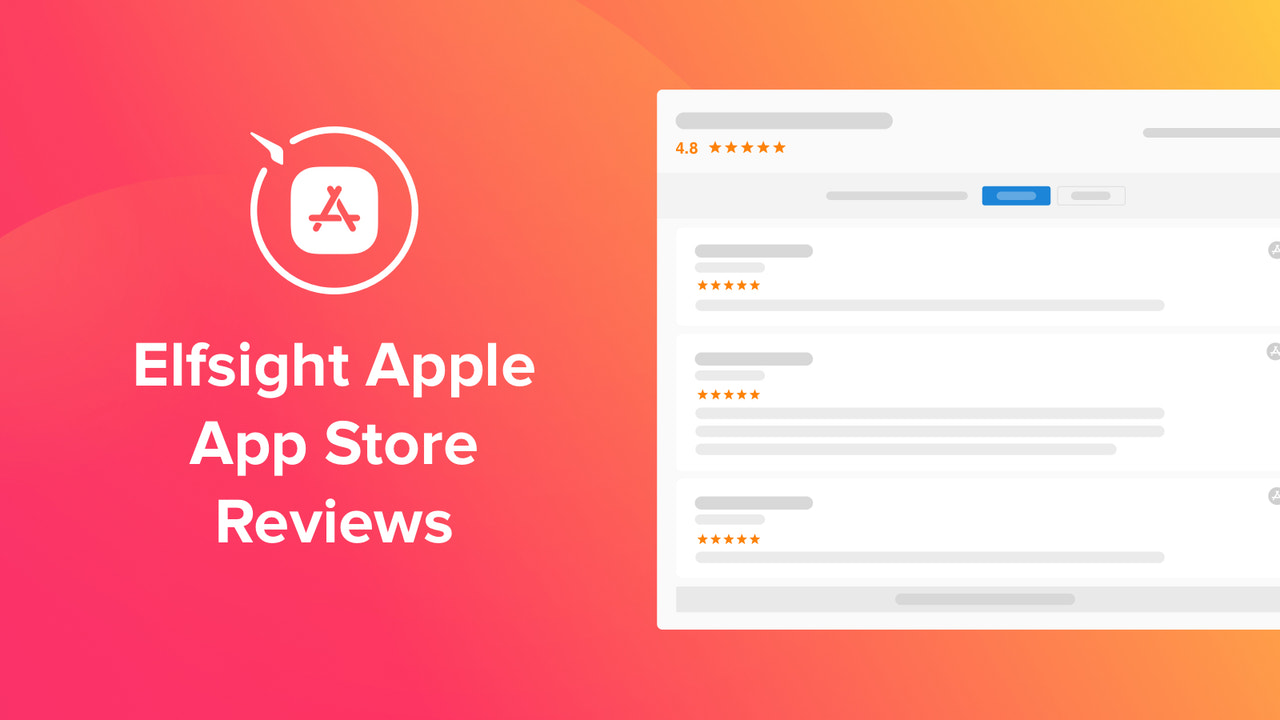 Avis de l'Apple App Store pour Shopify par Elfsight