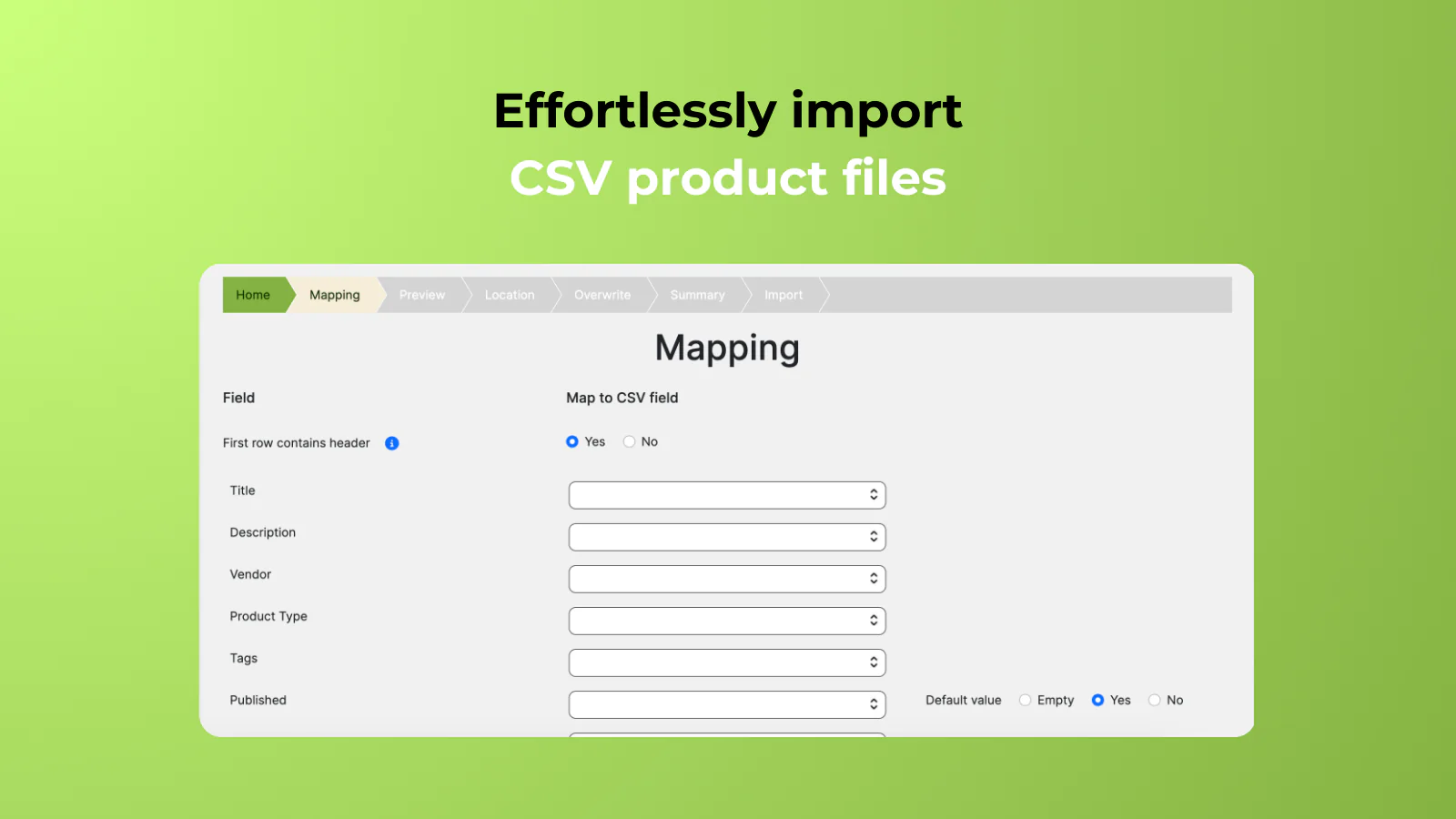 Importar productos csv product feeds