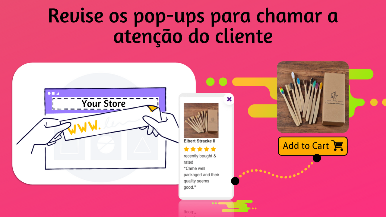 Aplicativo Ali Review com pop-up de revisão