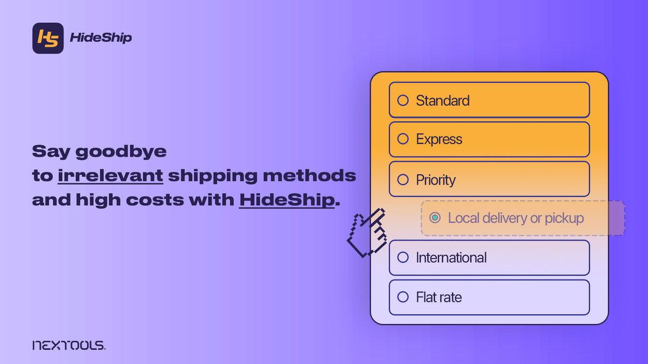 HideShip: Hide shipping methods