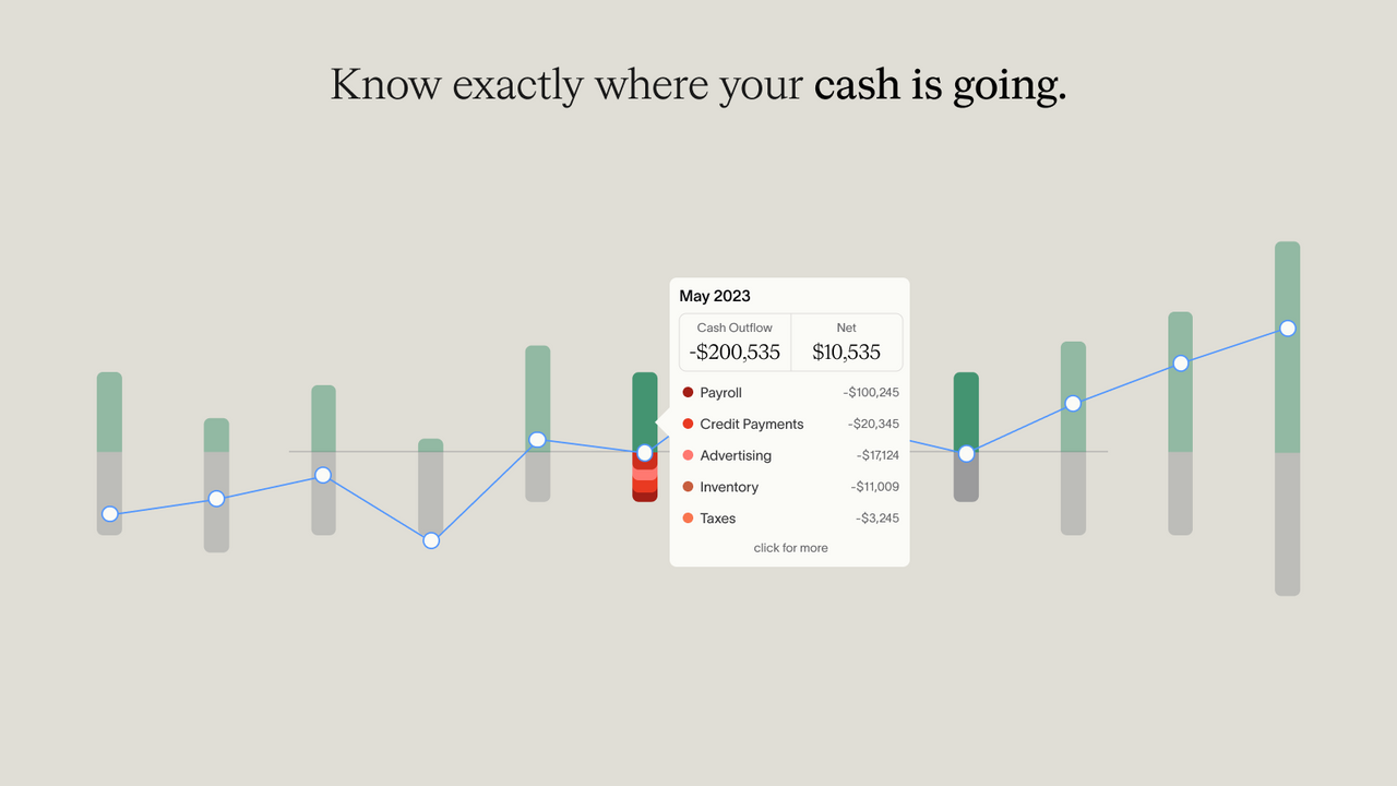 Track your cash flow with AI categorization