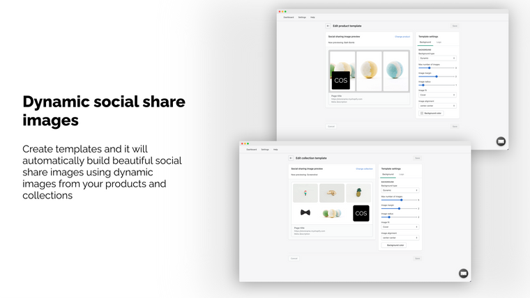 Advanced Social Share Images Screenshot