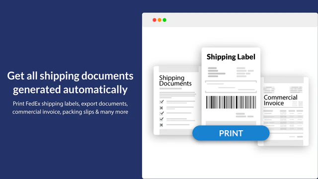 Print Shipping Documents in one click