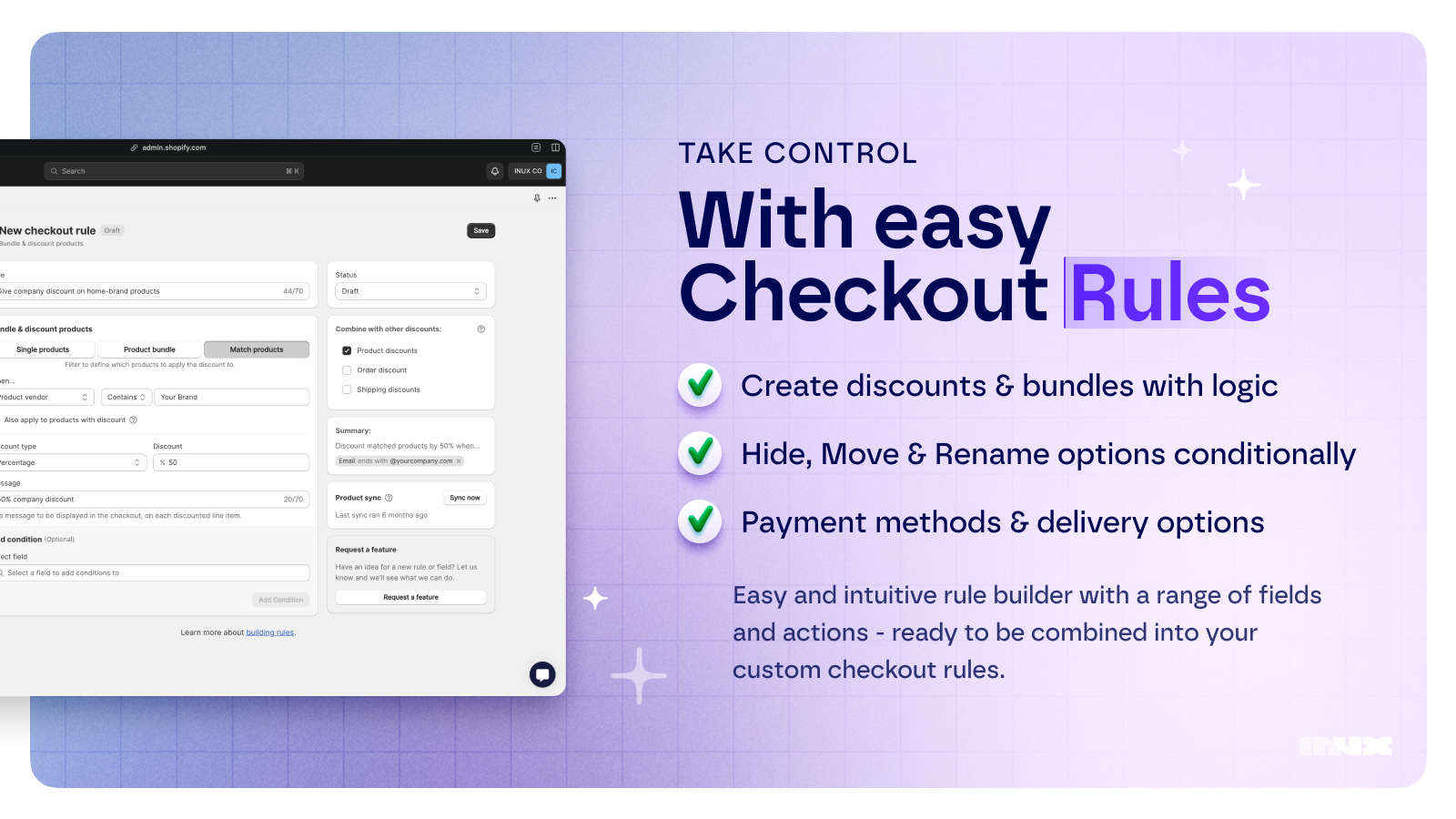 Create Checkout Customizations