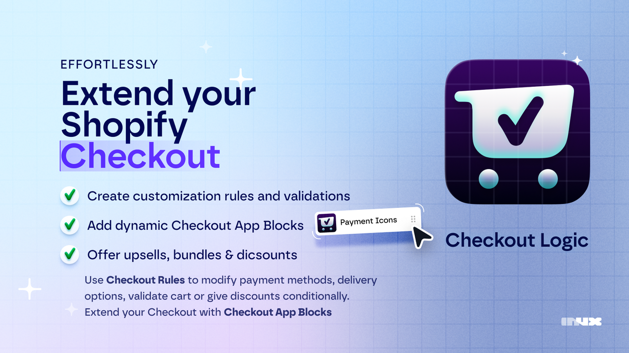 Application Checkout Logic - Personnalisez et étendez votre paiement Shopify