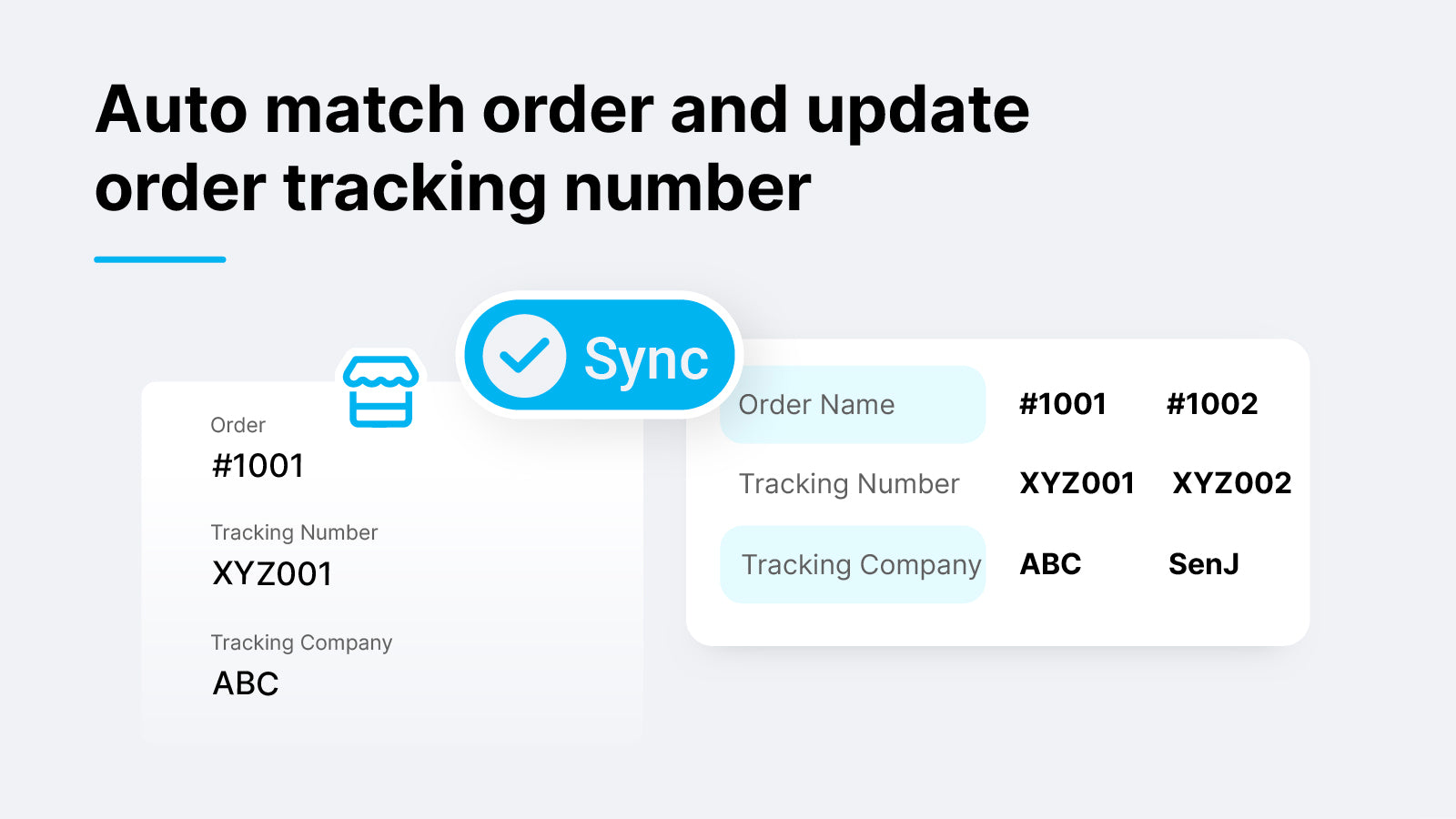 syncX: Fulfill Tracking Screenshot