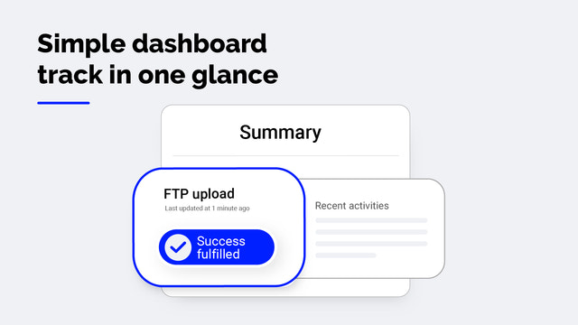 Light and simple dashboard