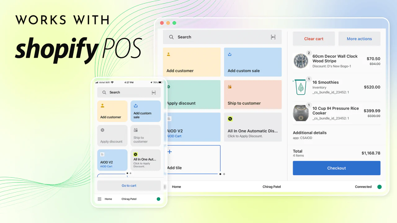 Support de l'application Shopify POS