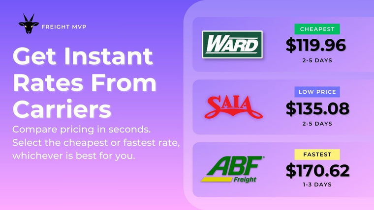 Freight MVP Shipping Solution Screenshot