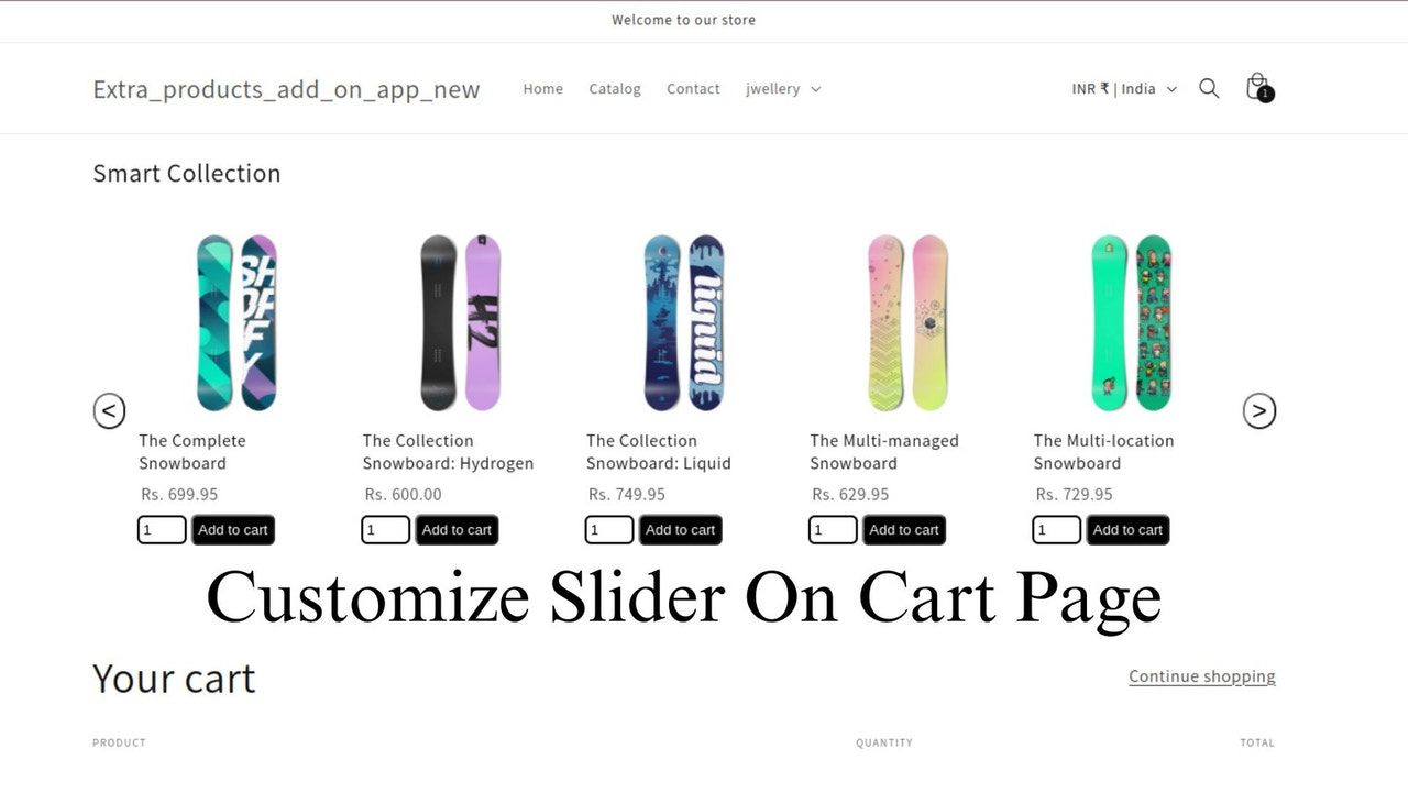 Extra Product Addons Plus on cart page