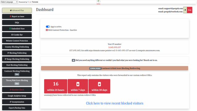 Vérification des visiteurs spammeurs et blocage de ceux-ci. - Score de risque | Shopify