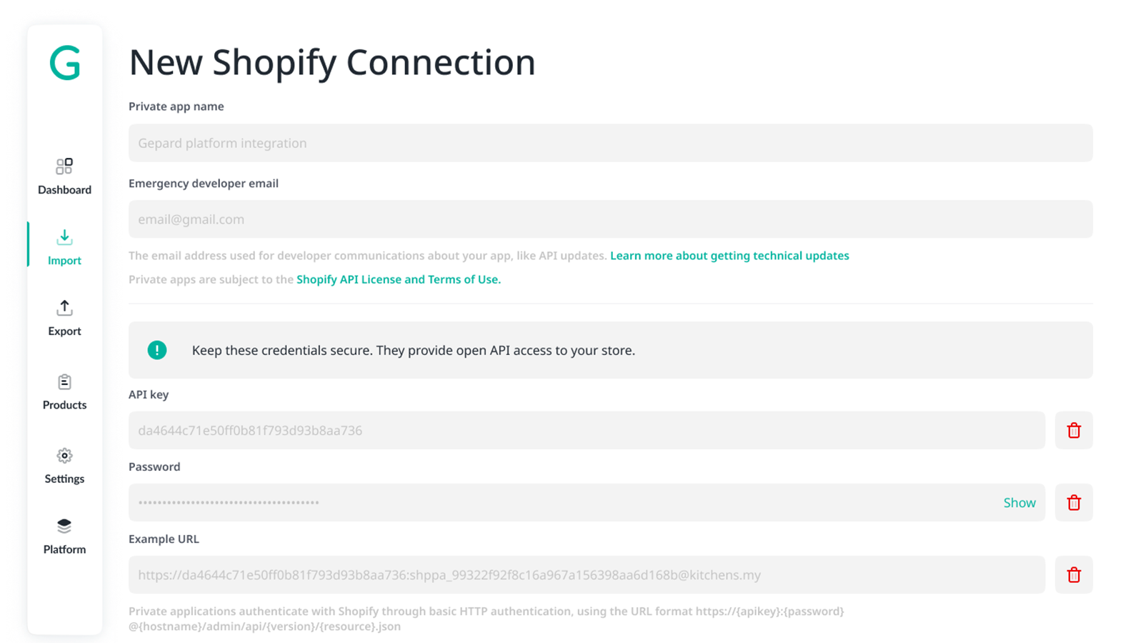 Gepard PIM & Feeds Automation Screenshot