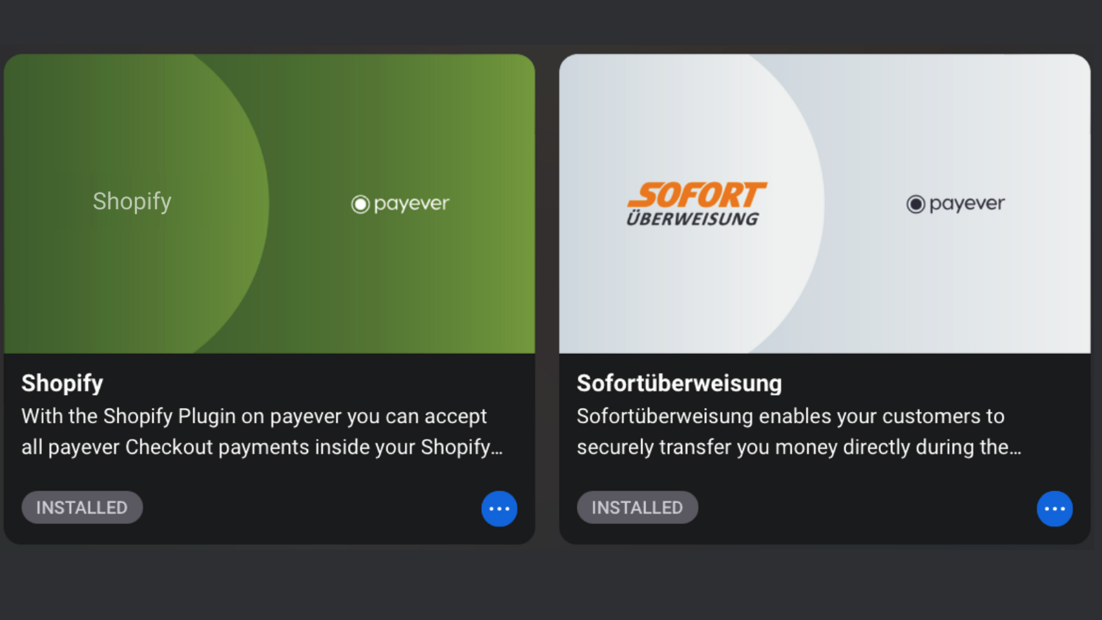 SOFORT & Shopify App in payever