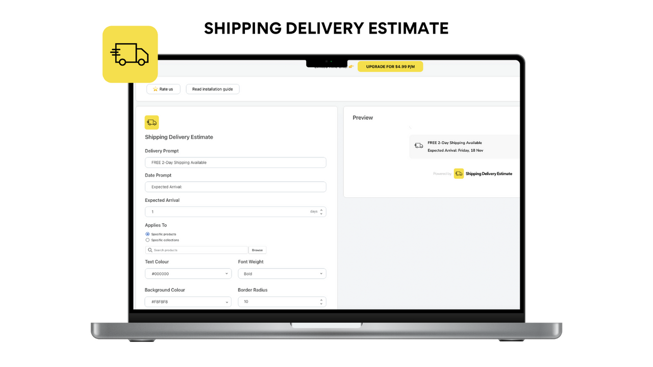 Shipping Delivery Estimate - Shipping/Delivery Estimate - Delivery Dates