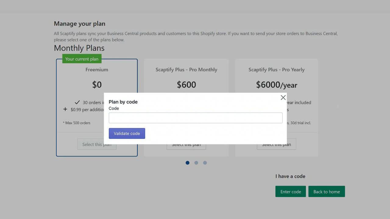 Scaptify plan ved kode