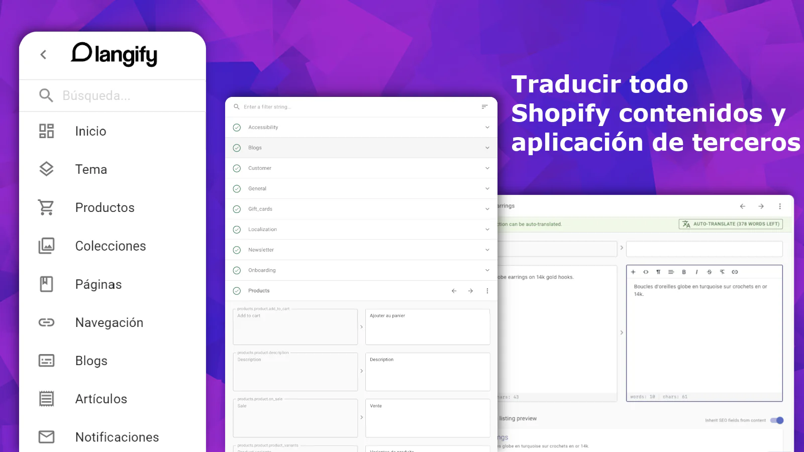 Traduce aplicaciones de terceros con langify