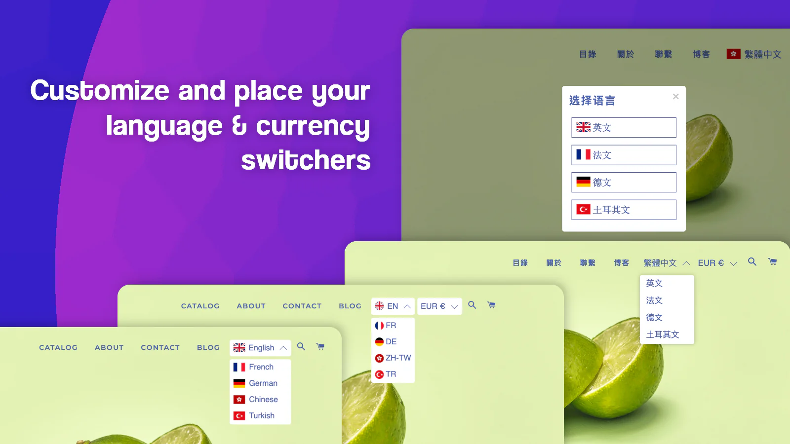 customize your language switcher