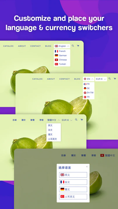 customize your language switcher