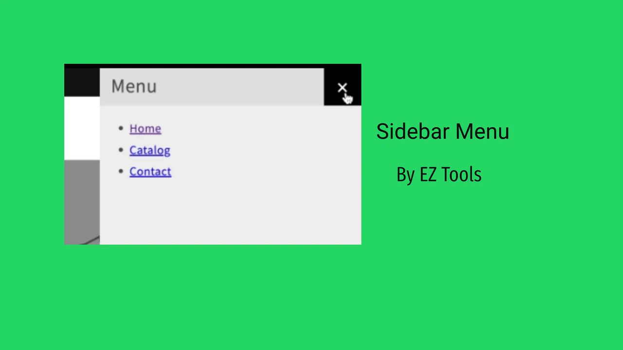 Add Sidebar Menu