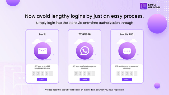 Processus multi-plateforme Simply OTP Login