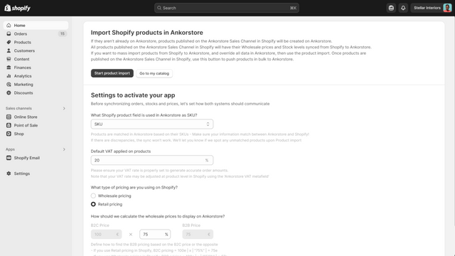 Una página de configuración completa para ajustar la aplicación a sus necesidades