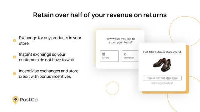 Retain revenue on returns