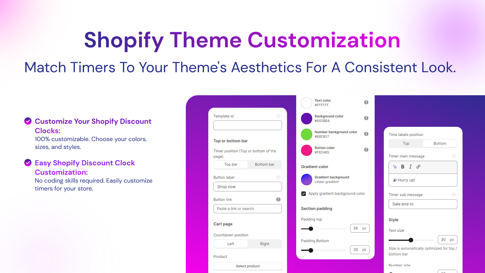 Angepasste Optionen im Shopify Theme Editor