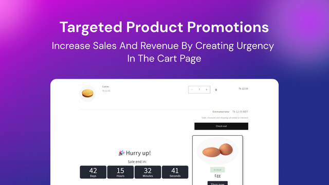 Targeted Product Promotions in Cart Page